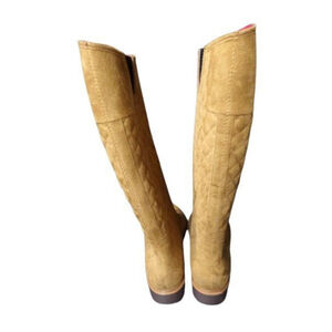 Tommy Hilfiger NWOT Quilted Suede High Boots Sz 7M